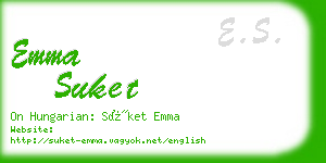 emma suket business card